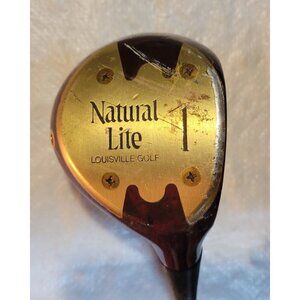 Louisville Golf NATURAL LITE Persimmon 1 Wood Right Handed RH Steel Shaft